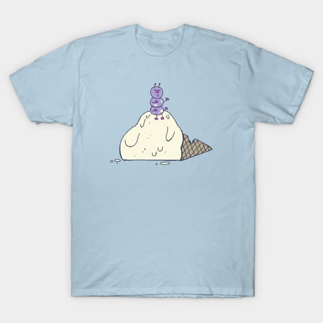 Icecream Worm T-Shirt by slugspoon